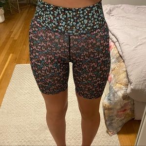 Nike Dry Fit XS Flower Pattern Biker Shorts